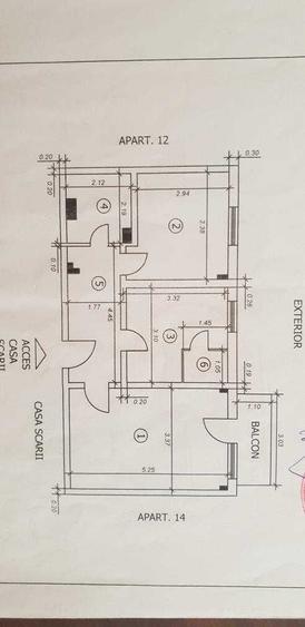 Apartament cu 2 camere decomandat în Ultracentral