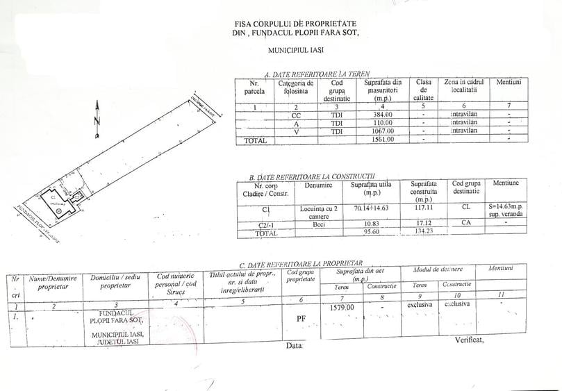 Teren intravilan Iasi 1.561 mp Bucium Plopii fără Soț Deschidere la 2 drumuri Oportunitate investiție - 4