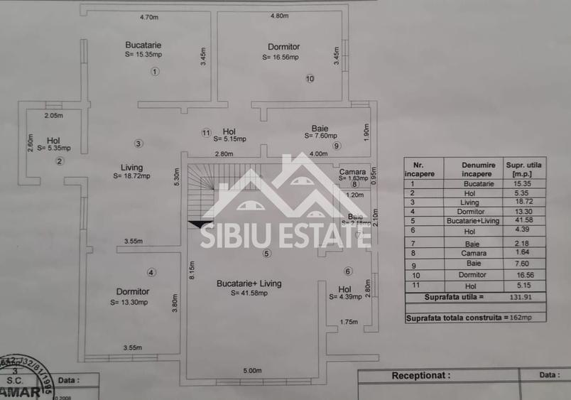 Casă individuală cu 7 camere cu Canalizare în Șelimbăr