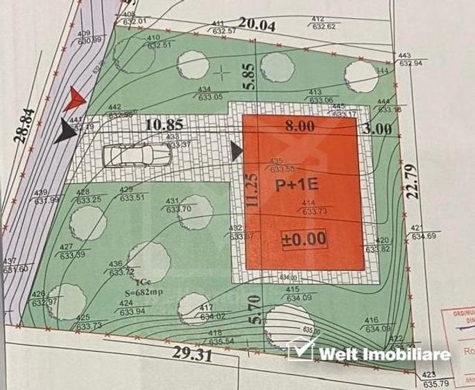 Teren Construcții intravilan de 682 mp, în Aiton