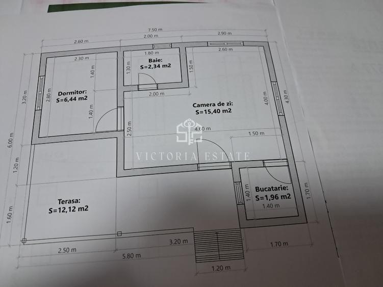 Casă individuală cu 2 camere cu Canalizare în Surani