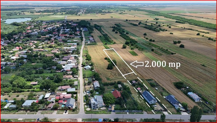 Teren Construcții intravilan de 2000 mp, în Grădiștea