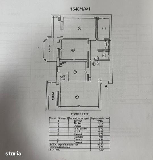 5 camere Decomandat - Posta Pacurari- 143 mp - 138000 euro - 7