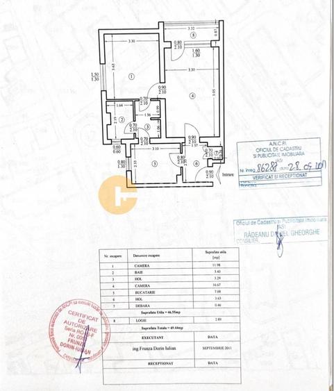 Apartament cu 2 camere circular, mobilat în Tudor Vladimirescu