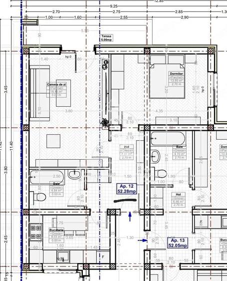 Apartament cu 2 camere decomandat, mobilat în Calea Urseni
