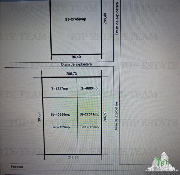 Teren Construcții extravilan de 90366 mp, în Centură