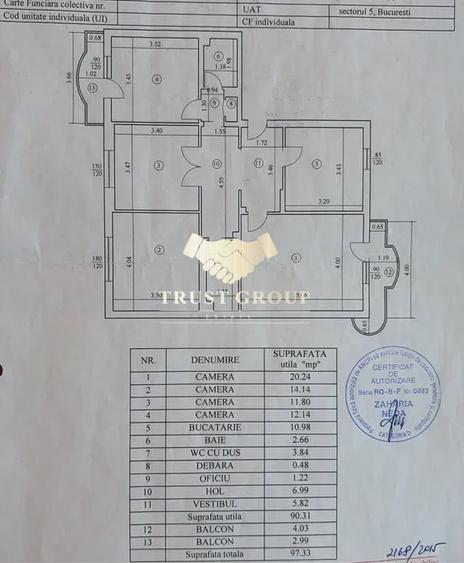 Apartament 4 camere de vânzare – 13 Septembrie | 98 mp | Etaj 1 | Bloc 1989 - 8