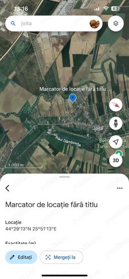 Teren de 566 mp, în Joița