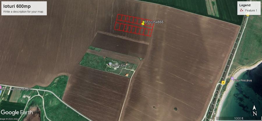 Teren agricol extravilan de 600 mp, în 23 August