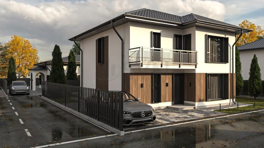 Casă individuală cu 4 camere cu Canalizare în Tunari