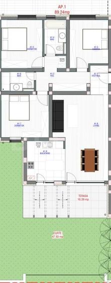 Apartament de vanzare cu 4 camere, 89 mp, zona Torontalului - 2