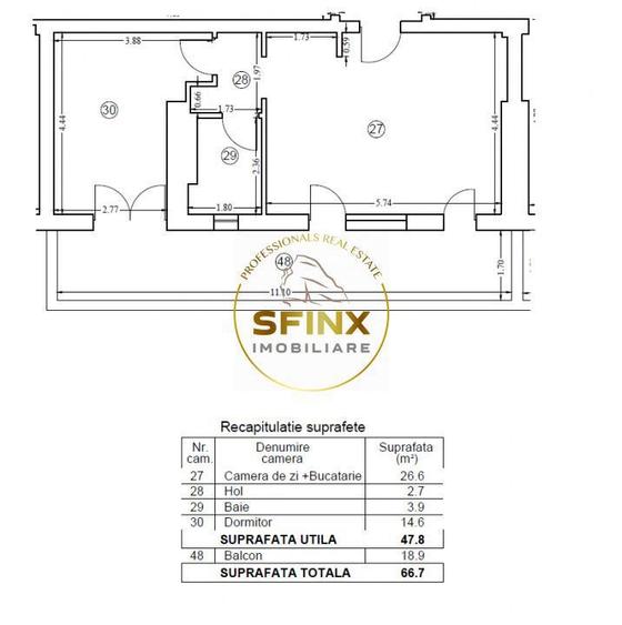 Apartament cu 2 camere în Pantelimon