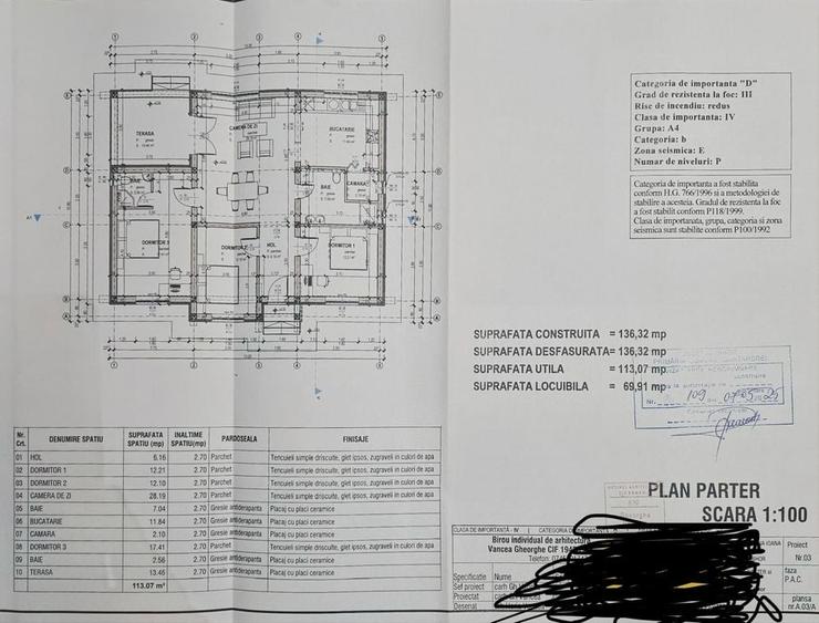 Casă cu 3 camere în Sântandrei