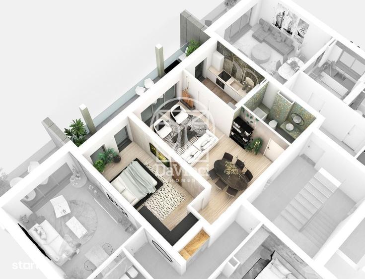 Apartament cu 2 camere în Cristian