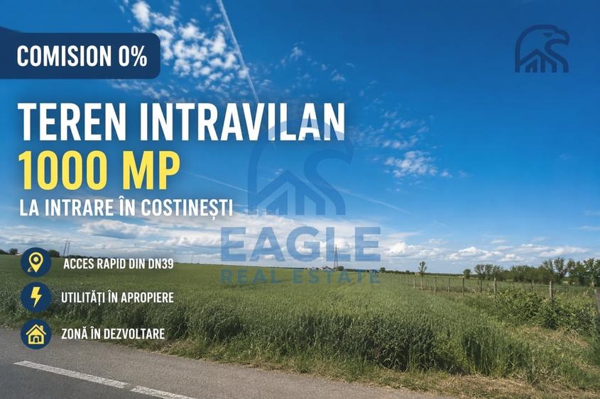 Teren Construcții intravilan de 1000 mp, în Costinești