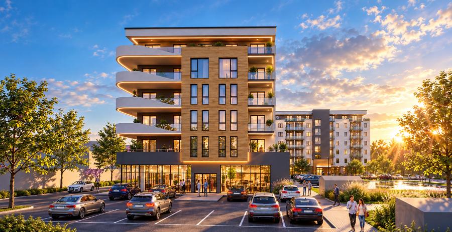 Apartament cu 3 camere decomandat în Est
