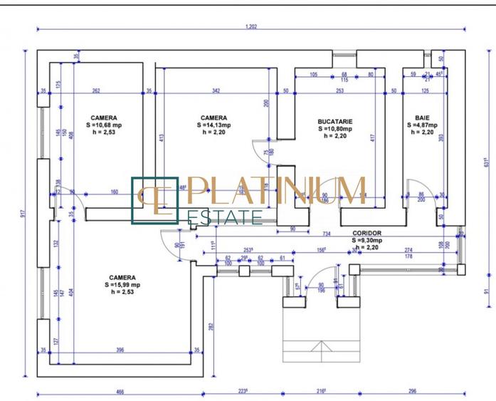 Casă individuală cu 3 camere cu Canalizare în Utvin