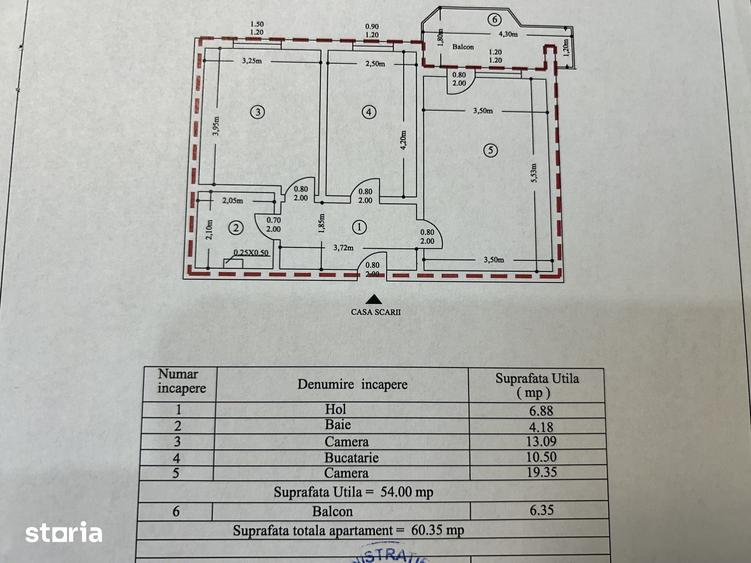 Apartament cu 2 camere decomandat în Central