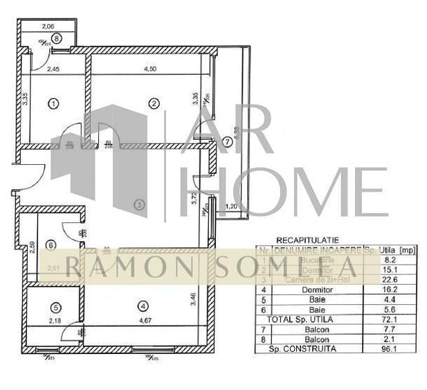 Apartament 3 camere, 2 bai, 2 parcari, Albert, Nord, Ploiesti - 11