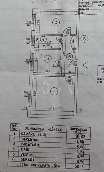 Apartament cu 2 camere decomandat, mobilat în Rahova