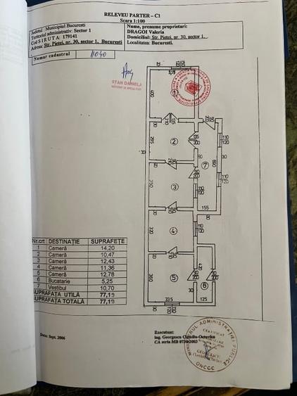 Casă individuală cu 5 camere cu Canalizare în Bucureștii Noi