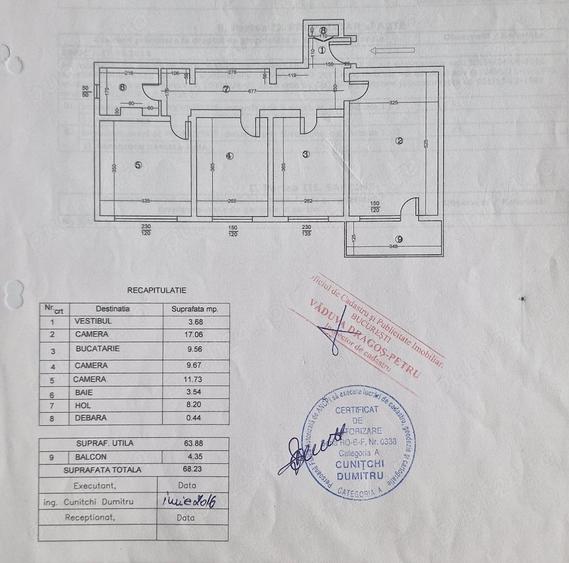 Apartament cu 3 camere decomandat în Iancului