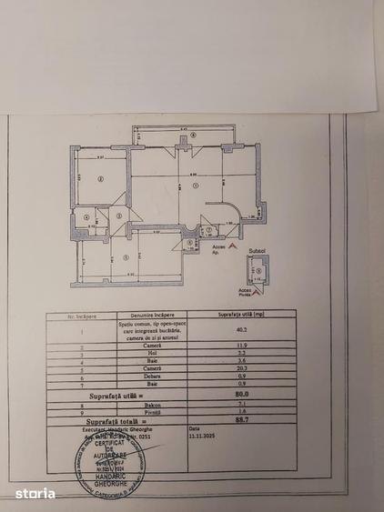 Apartament cu 3 camere decomandat în Centrul Civic