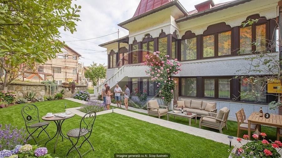 Casă individuală cu 8 camere cu Teren 485 Mp în Central