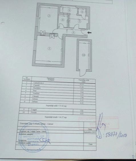 Apartament cu 2 camere decomandat în Giurgiului
