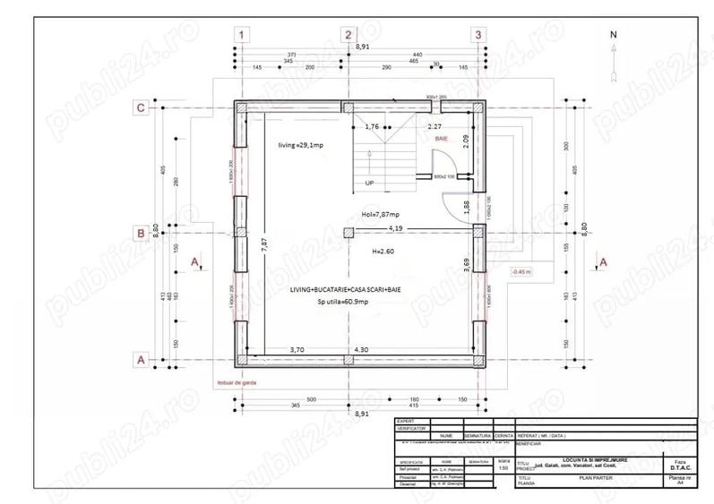 Casă cu 4 camere cu Teren 400 Mp în Costi