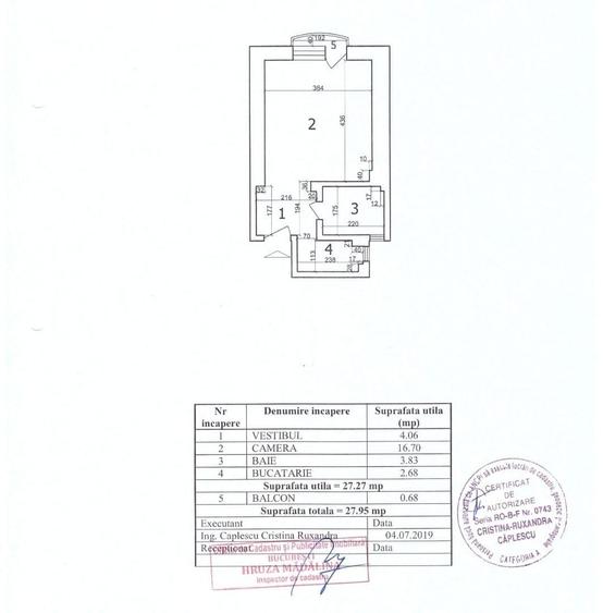 Garsonieră semidecomandată în Calea Victoriei
