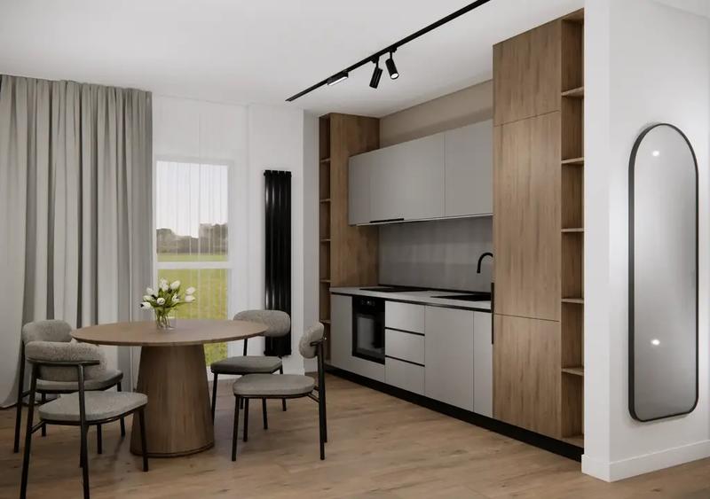 Apartament cu 2 camere semidecomandat, mobilat în Voluntari
