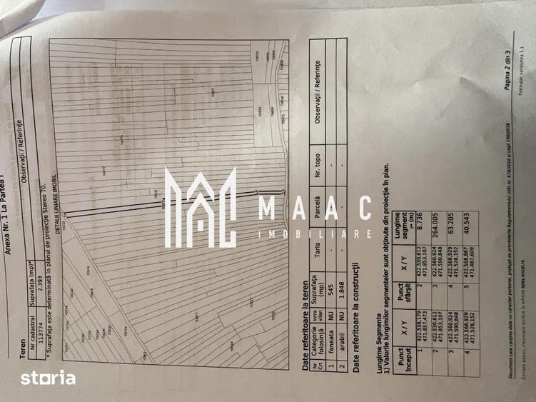 Teren extravilan 2393 mp | Gura Raului | acces, Carte Funciara - 3