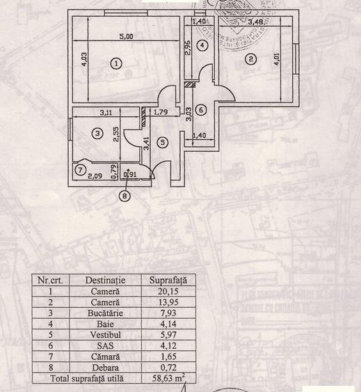 Apartament cu 2 camere decomandat în Vitan Mall