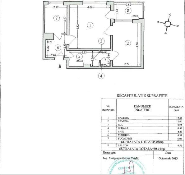 Apartament cu 2 camere decomandat în Titan — fotografia 1