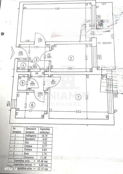 Apartament cu 2 camere decomandat în Brazda lui Novac