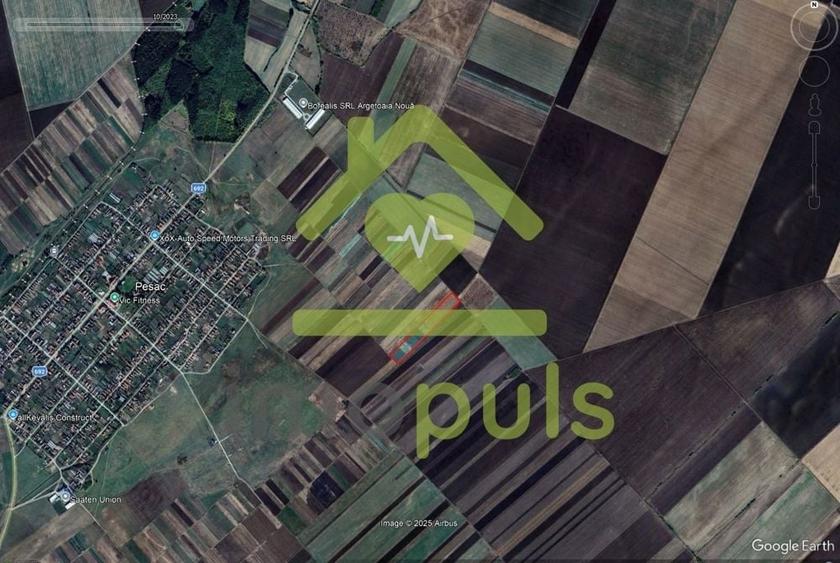 Teren de 34000 mp, în Pesac