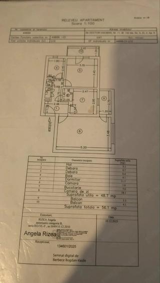 Apartament cu 2 camere decomandat în Exterior Vest