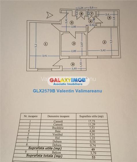 Apartament 2 Camere Rahova COD 319