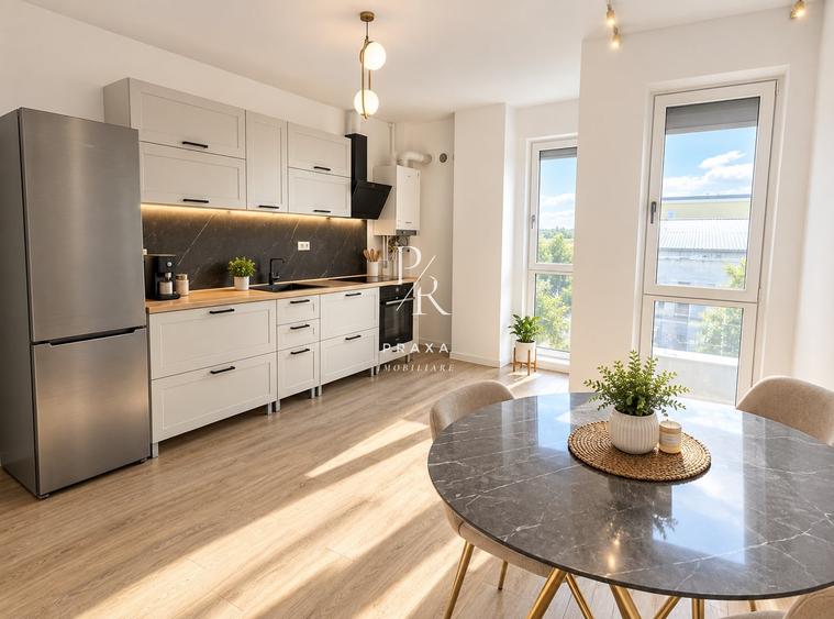 Apartament cu 2 camere semidecomandat, mobilat în Florești