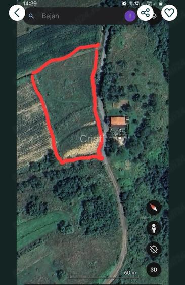 Teren de 4500 mp, în Șoimuș
