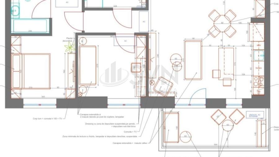 Apartament cu 3 camere decomandat în Aviației