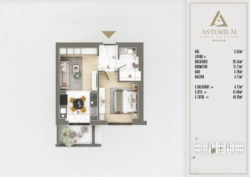 Apartament cu 2 camere semidecomandat în Theodor Pallady