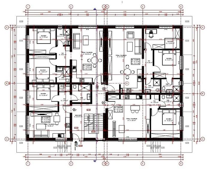 Apartamente de vanzare, intre 42 si 77 mp utili