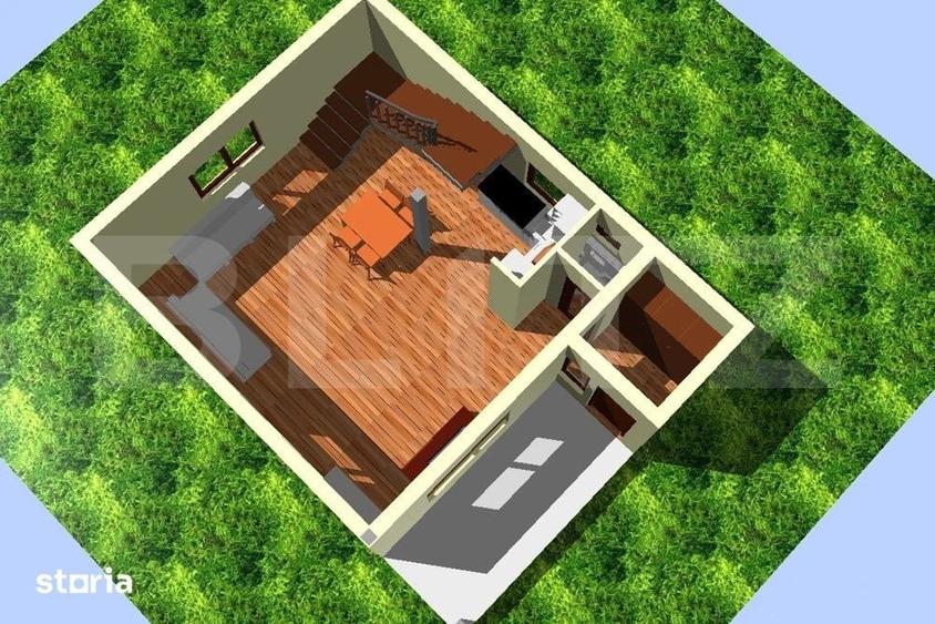 Casă cu 3 camere cu Teren 3000 Mp în Gilău