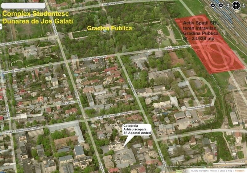 Teren Construcții intravilan de 23638 mp, în Central