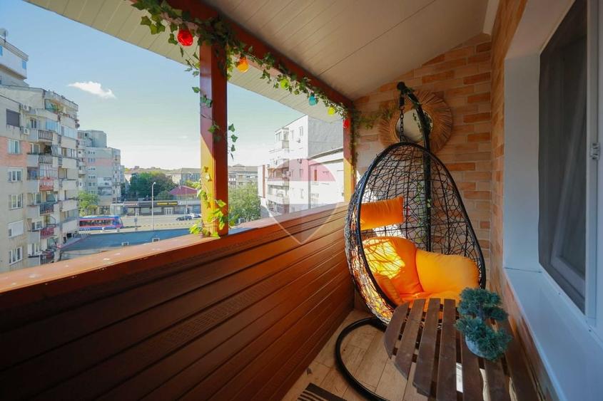 Apartament cu 3 camere decomandat, mobilat în Decebal