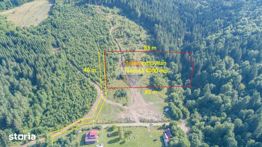 Teren de 4003 mp, în Tărlungeni