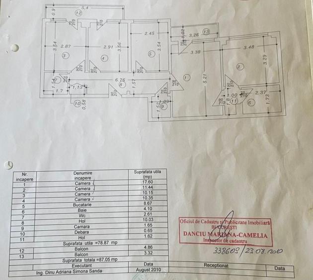 Apartament cu 4 camere semidecomandat, mobilat în Ghencea