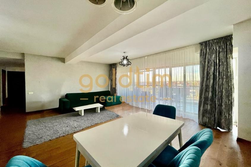 Apartament cu 3 camere semidecomandat, mobilat în Pipera